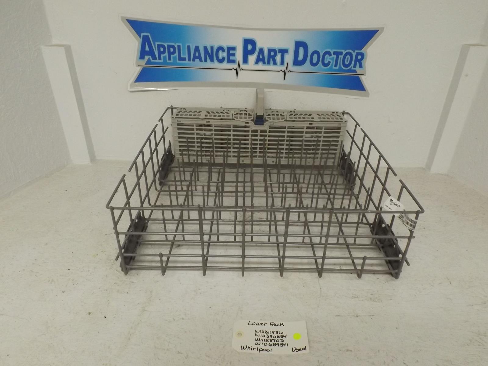Whirlpool Dishwasher W10311986 W10380384 W11158802 W10629541 Lower Rack Used Whirlpool Dishwasher W10311986 W10380384 W11158802 W10629541 Lower Rack Used